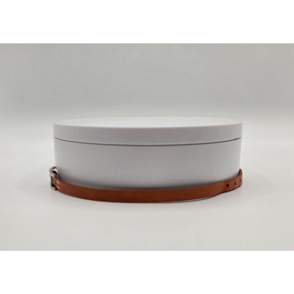 Hermès H Buckle Leather Bracelet Brown Silver Hardware Adjustable France - Picture 8 of 16